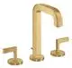 AXOR-HG-AXOR-Citterio-3-Loch-Waschtischarmatur-170-mit-Auslauf-140-mm-Hebelgriffen-Rosetten-und-Zugstangen-Ablaufgarnitur-Brushed-Gold-Optic-39135250 gallery number 1